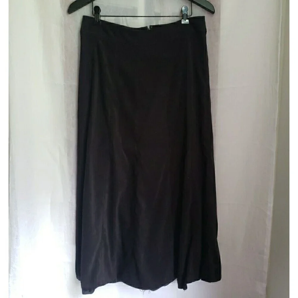 Christopher & Banks Women’s Size 8 A Line Skirt Black Velour Whimsy Goth *FLAW
